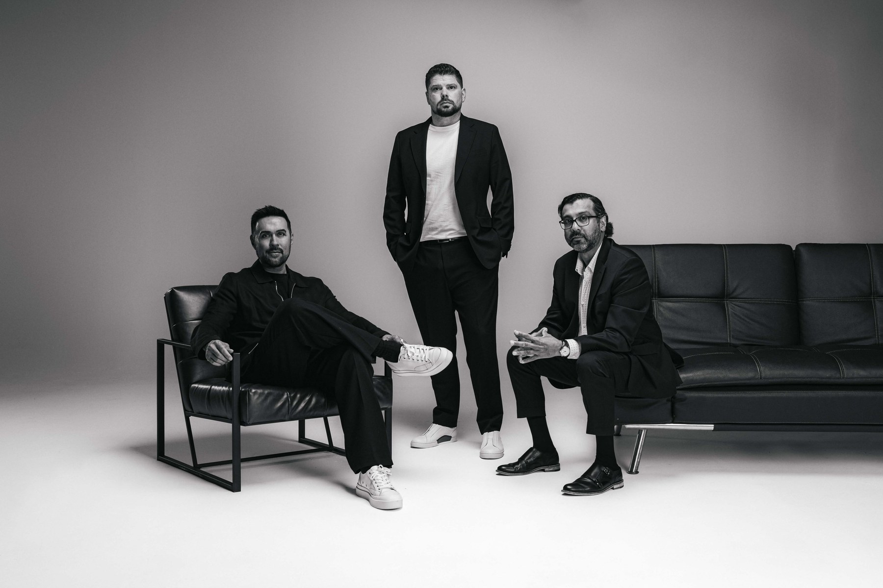The founders of Renovo House in a studio setting